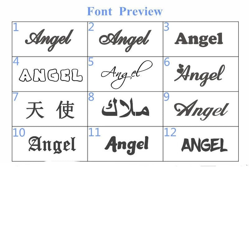 Name Circle Earrings