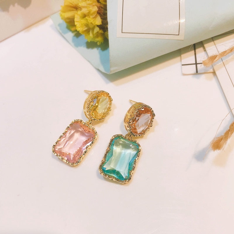 Luxury Baroque Crystal Stones Earrings